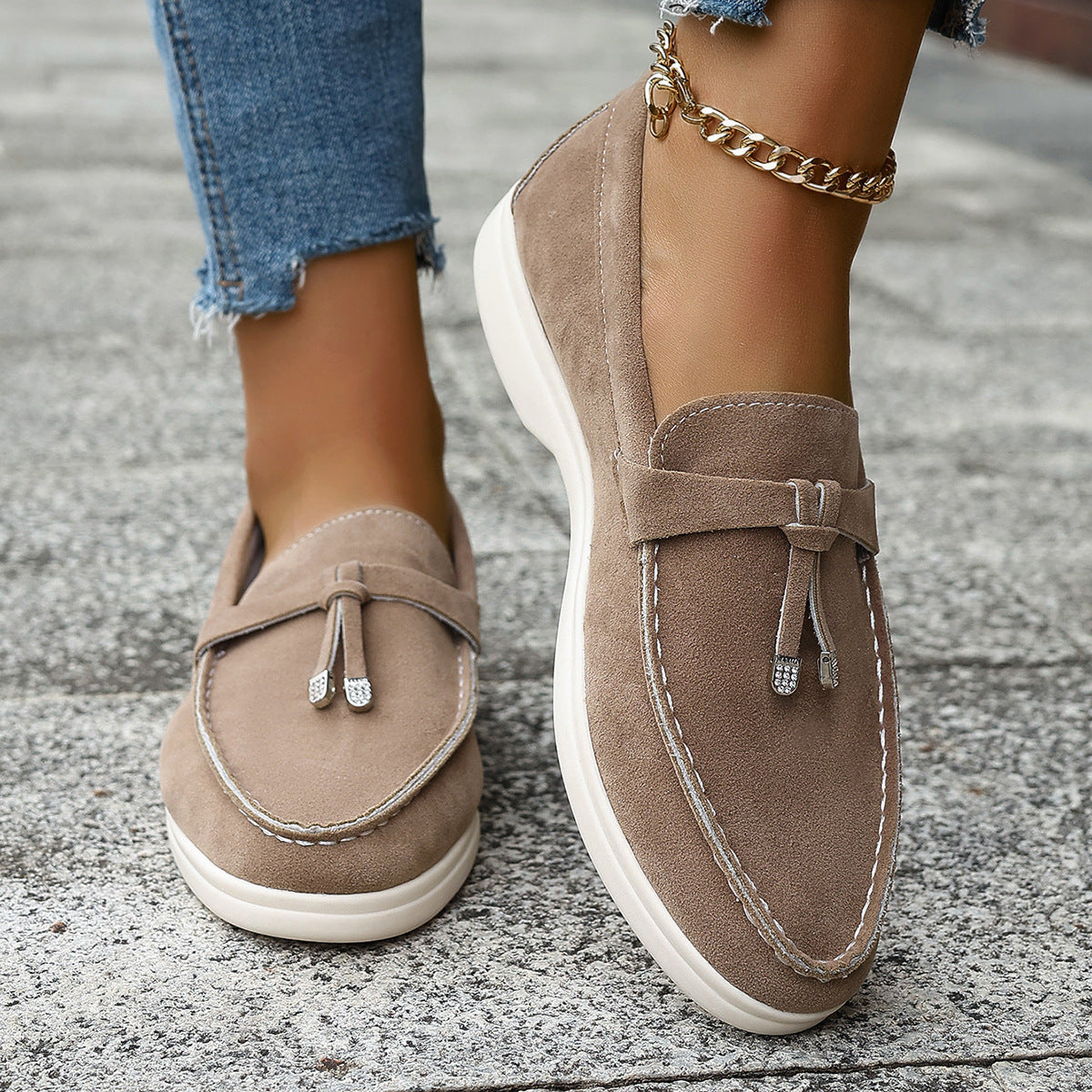 B&B - Mocassins en daim Old Money