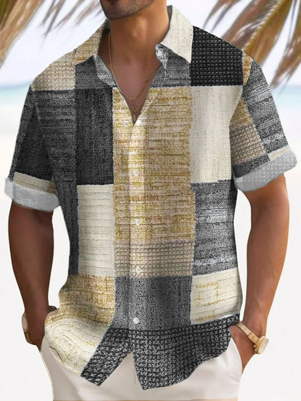 B&B - Chemise élégante à manches courtes