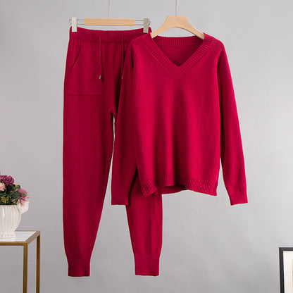 B&B - Luxe V-Neck Two Piece Set
