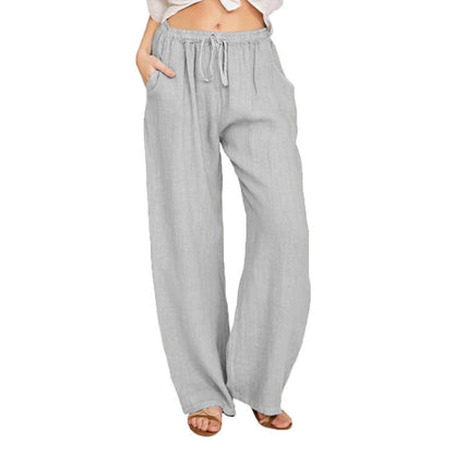B&B - Pantalon confort à jambe large et taille haute