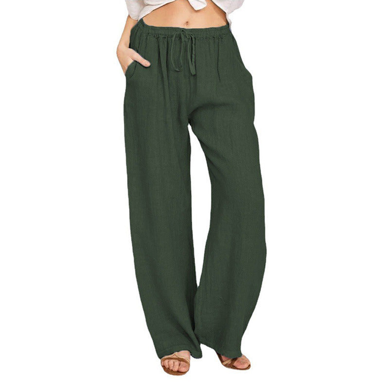 B&B - Pantalon confort à jambe large et taille haute