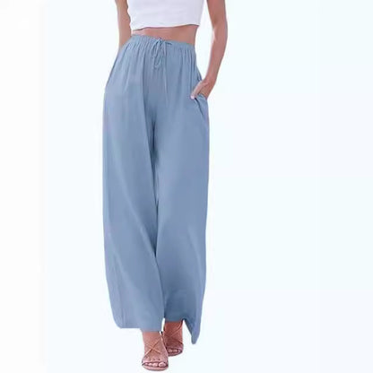 B&B - Pantalon confort à jambe large et taille haute