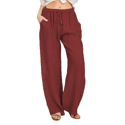 B&B - Pantalon confort à jambe large et taille haute