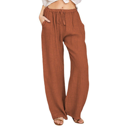 B&B - Pantalon confort à jambe large et taille haute