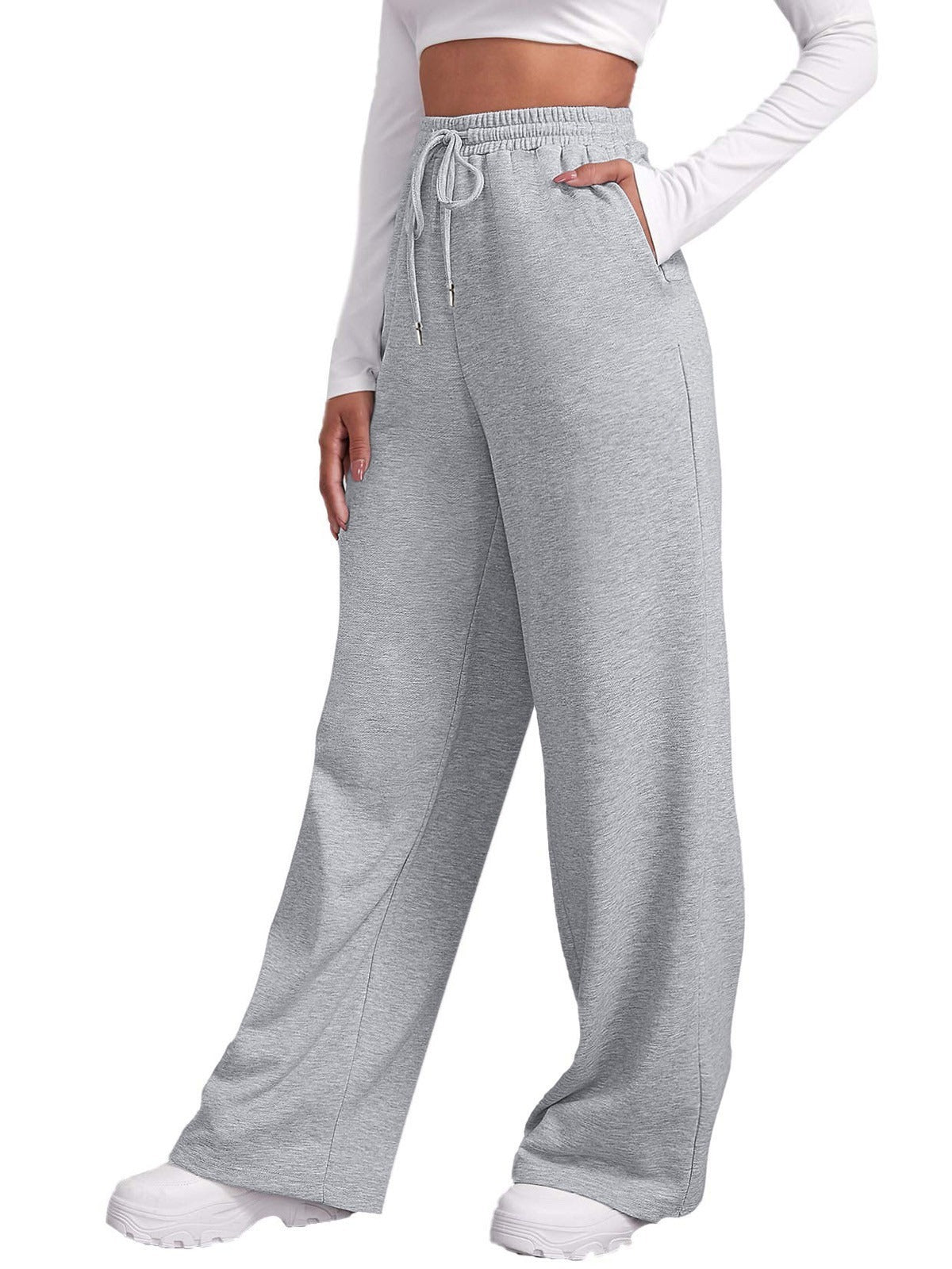B&B - Joggers à jambe large et coupe décontractée
