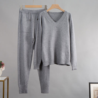 B&B - Luxe V-Neck Two Piece Set
