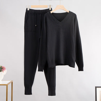 B&B - Luxe V-Neck Two Piece Set