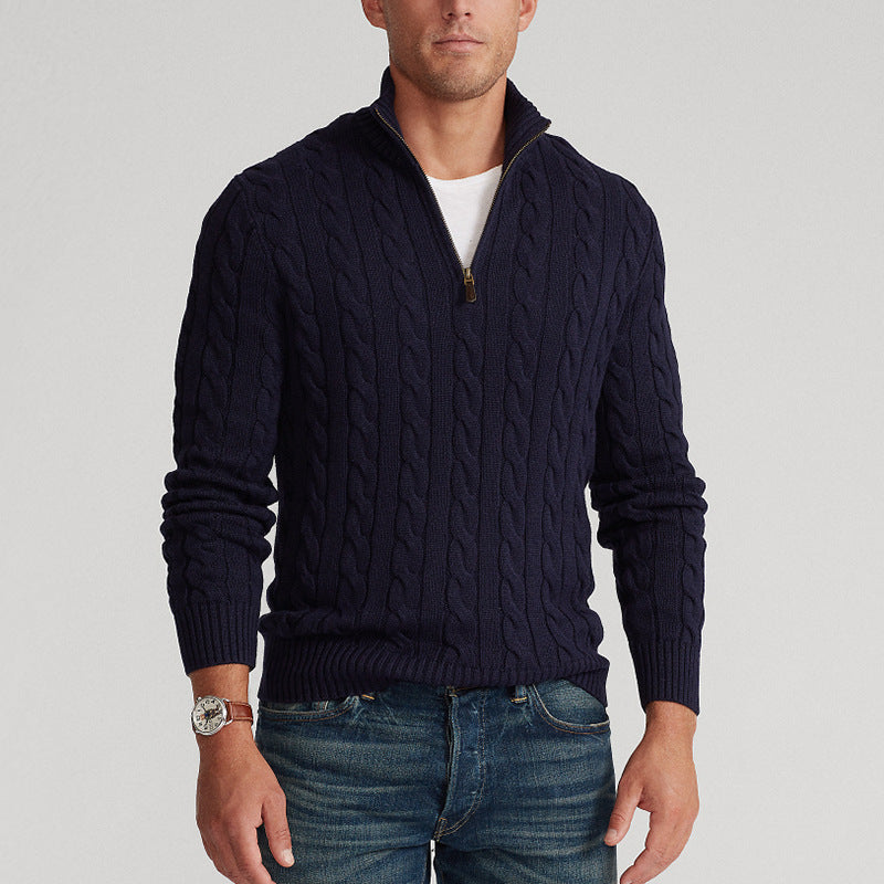 B&B - Pull demi-zippé