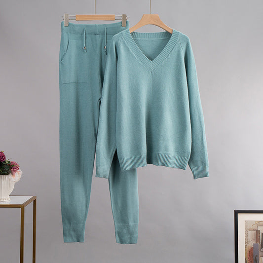B&B - Luxe V-Neck Two Piece Set