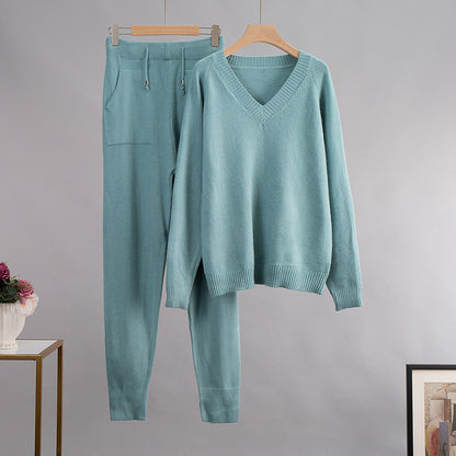 B&B - Luxe V-Neck Two Piece Set