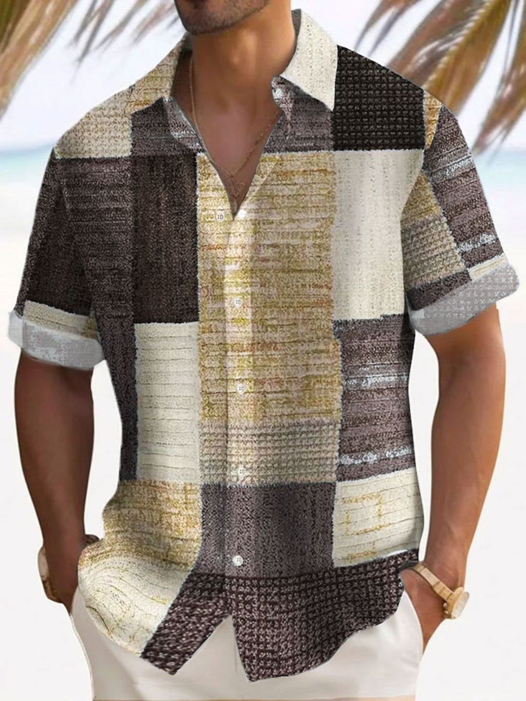 B&B - Chemise élégante à manches courtes