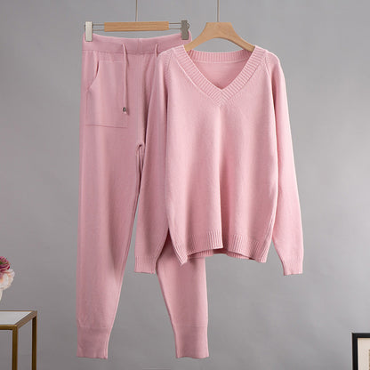 B&B - Luxe V-Neck Two Piece Set