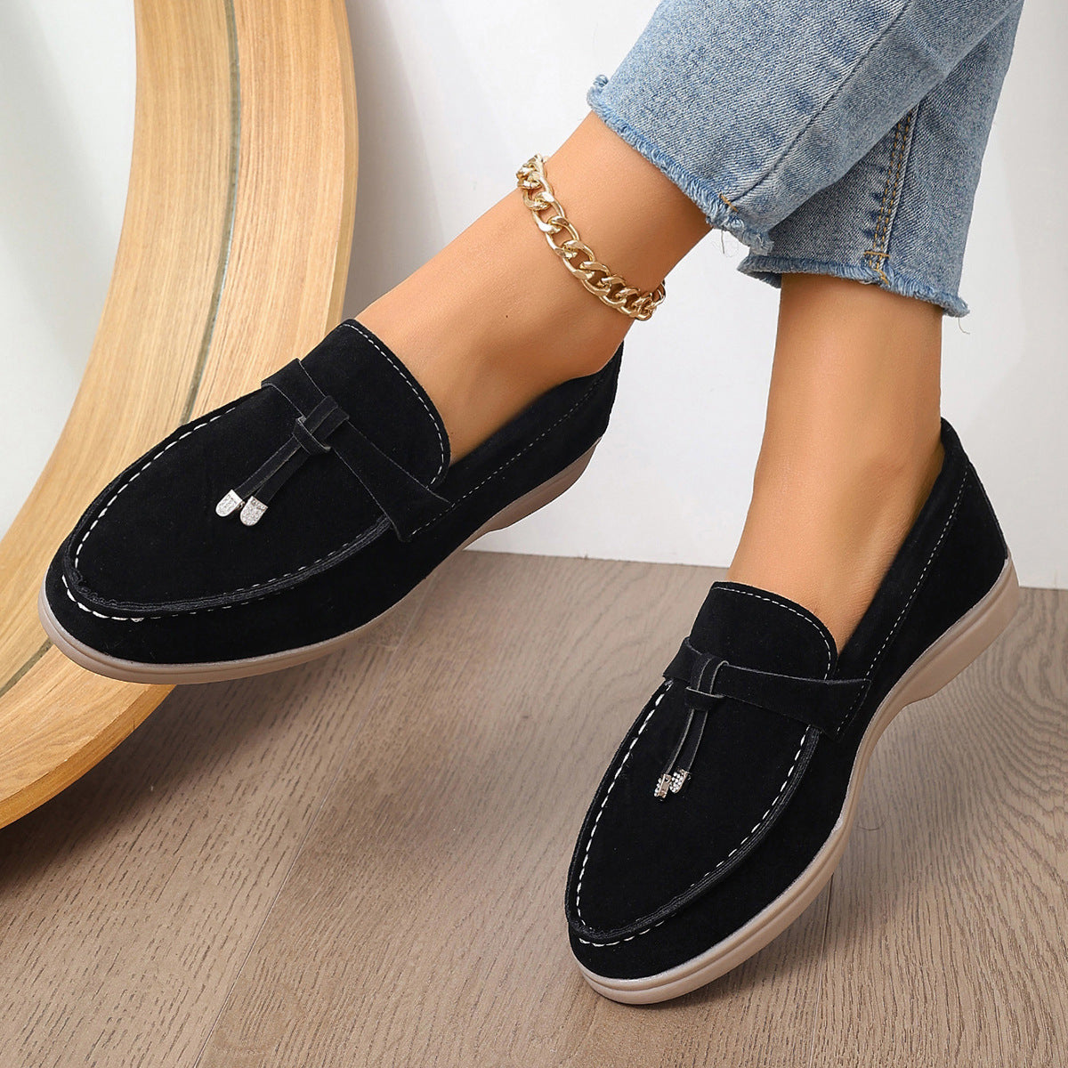 B&B - Mocassins en daim Old Money